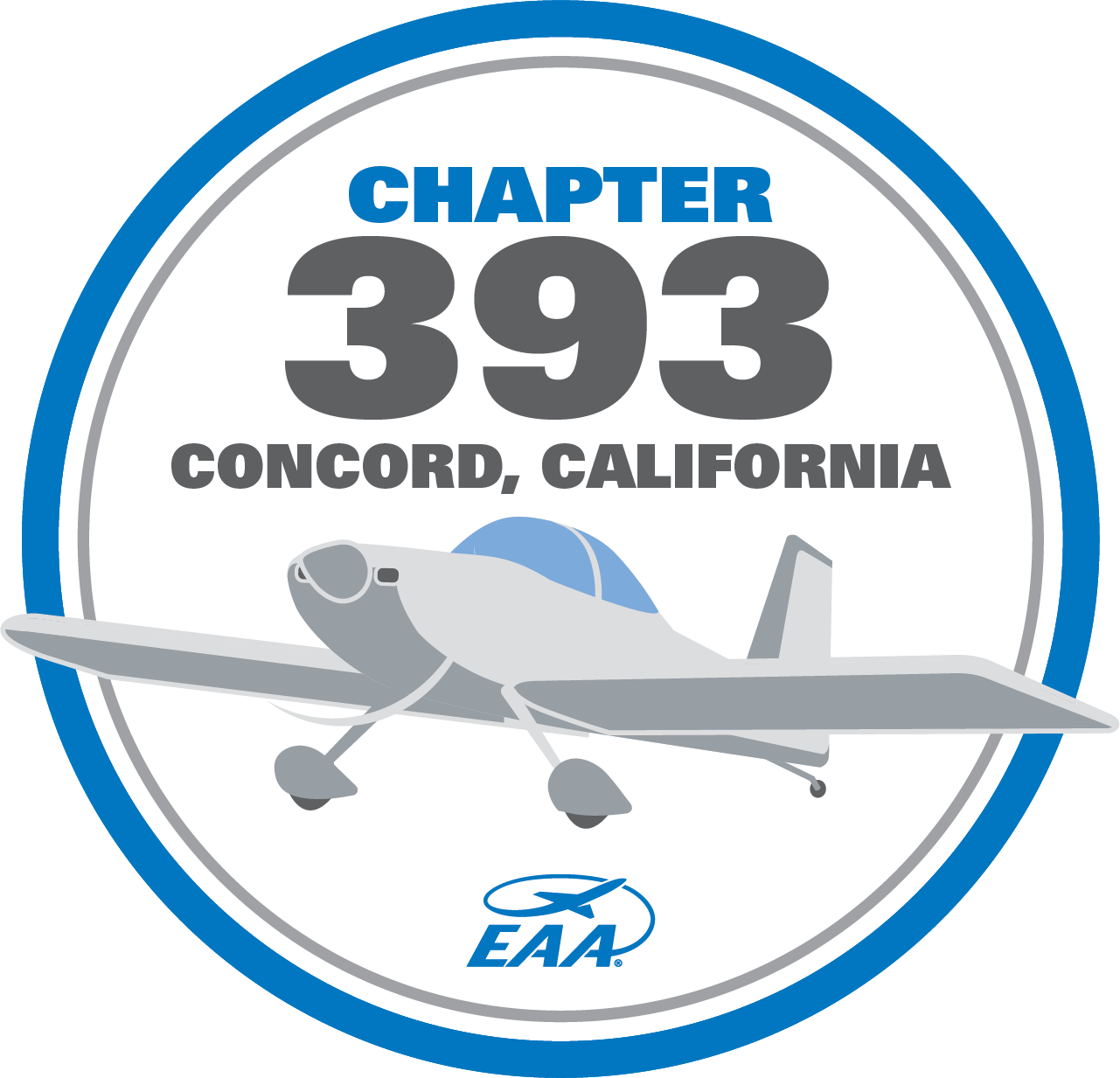 Experimental Aircraft Association Chapter 393 of Concord CA logo