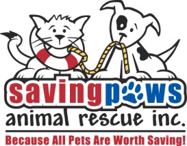 Saving Paws Animal Rescue Inc