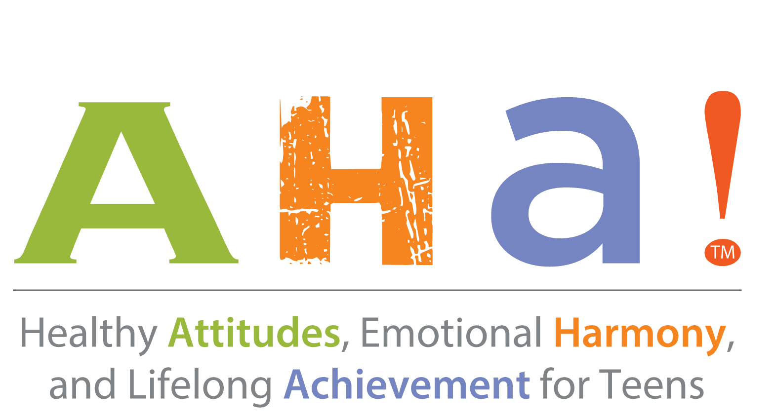 Aha Attitude Harmony Achievement (AHA!) logo