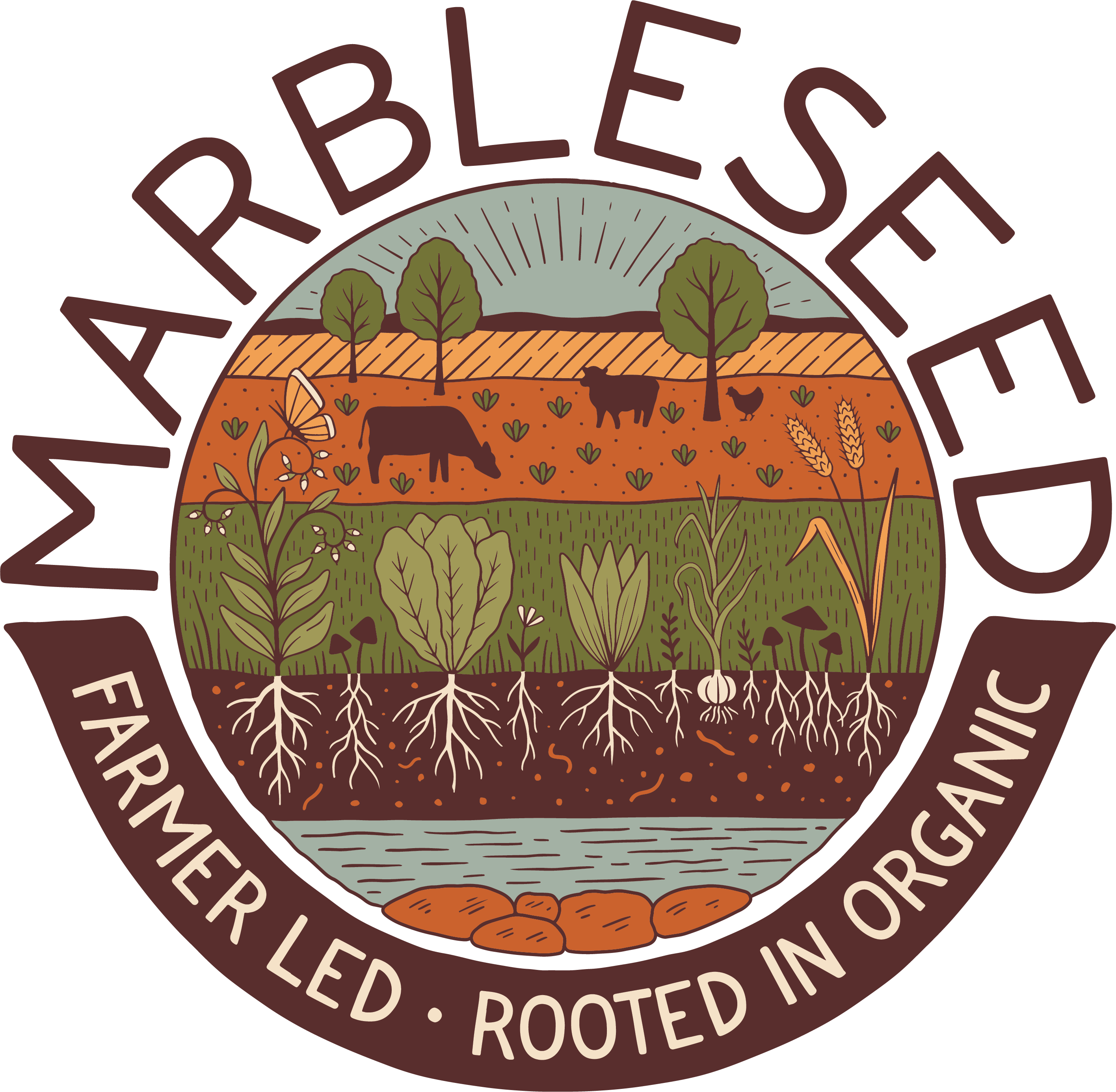 Marbleseed, Inc. ("MOSES" and Midwest Organic and Sustainable Education Service) logo