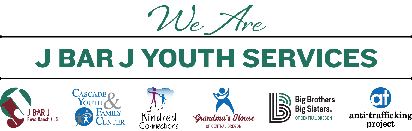 J BAR J YOUTH SERVICES INC (Cascade Youth and Family Center/ Big Brothers Big Sisters of Central Oregon/ Grandma's House/ Kindred Connections/ J Bar J Boys Ranch & J5/ at:project Anti-Trafficking) logo